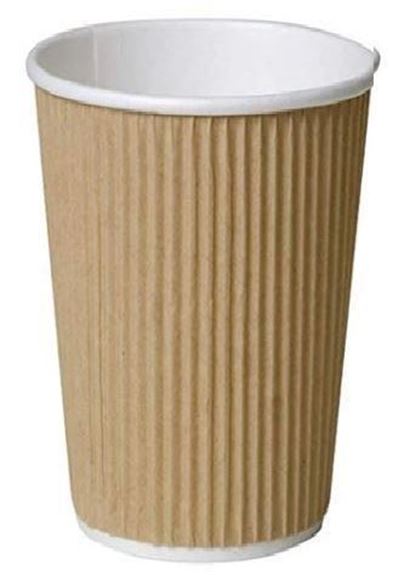 Seldram Supplies Oz Tall Kraft Ripple Cups Ctn