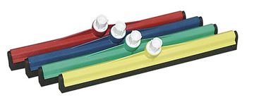 Picture of 18in PLASTIC FLOOR SQUEEGEE + HANDLE BLUE |Complete